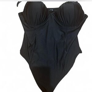 Black Sexy One-Piece Top